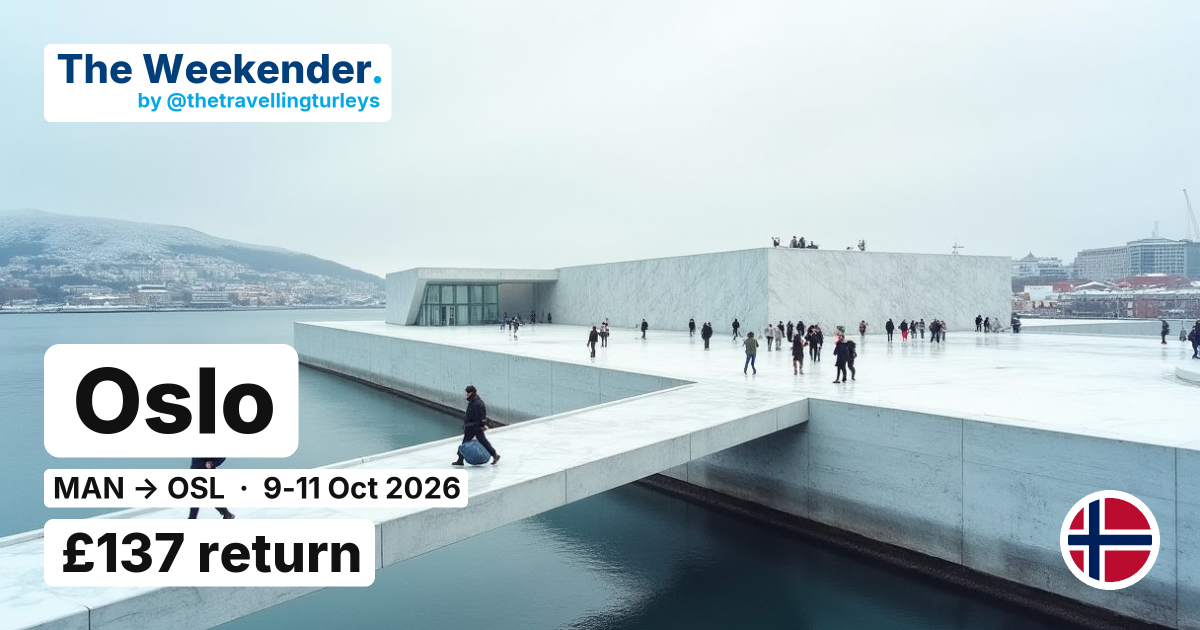 Oslo weekend break from Manchester - £137 return