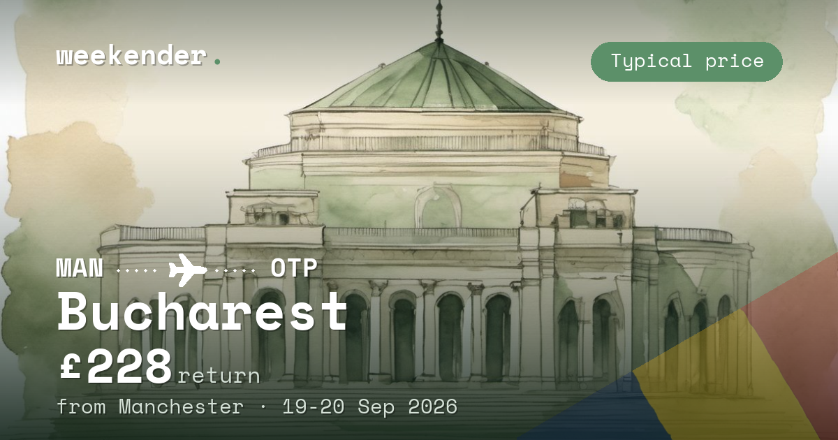 Bucharest weekend break from Manchester - £228 return