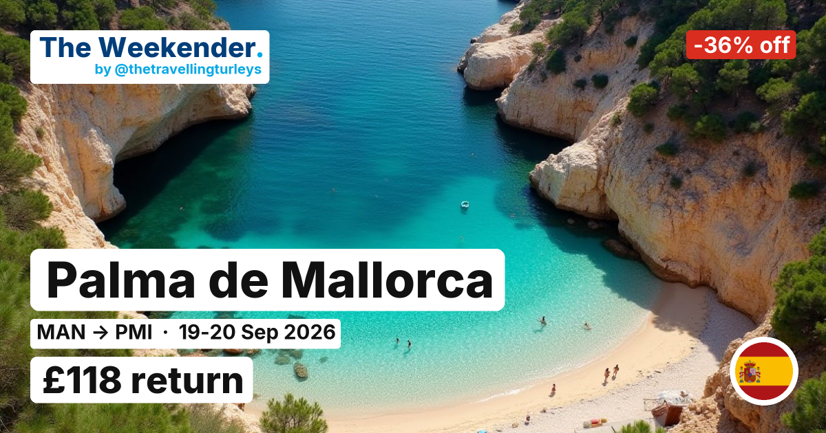 Palma de Mallorca weekend break from Manchester - £118 return