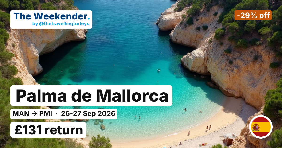 Palma de Mallorca weekend break from Manchester - £131 return
