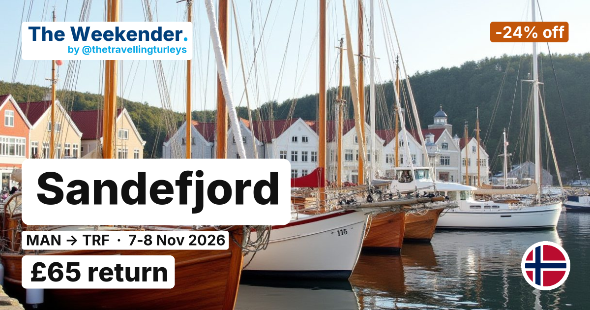 Sandefjord weekend break from Manchester - £65 return