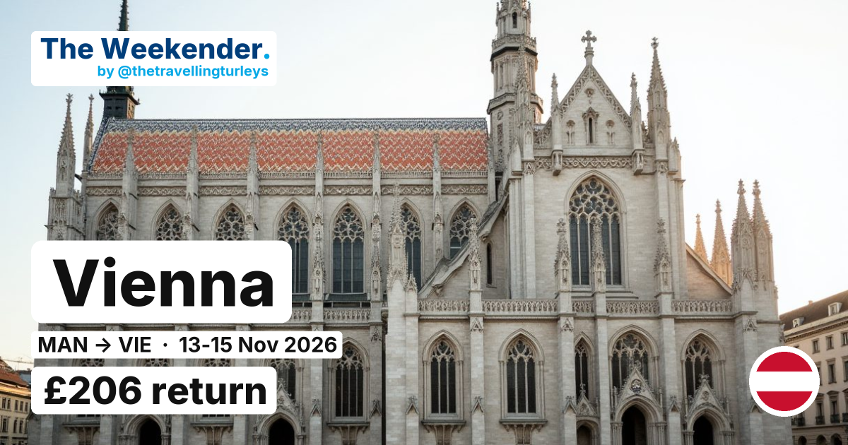 Vienna weekend break from Manchester - £206 return