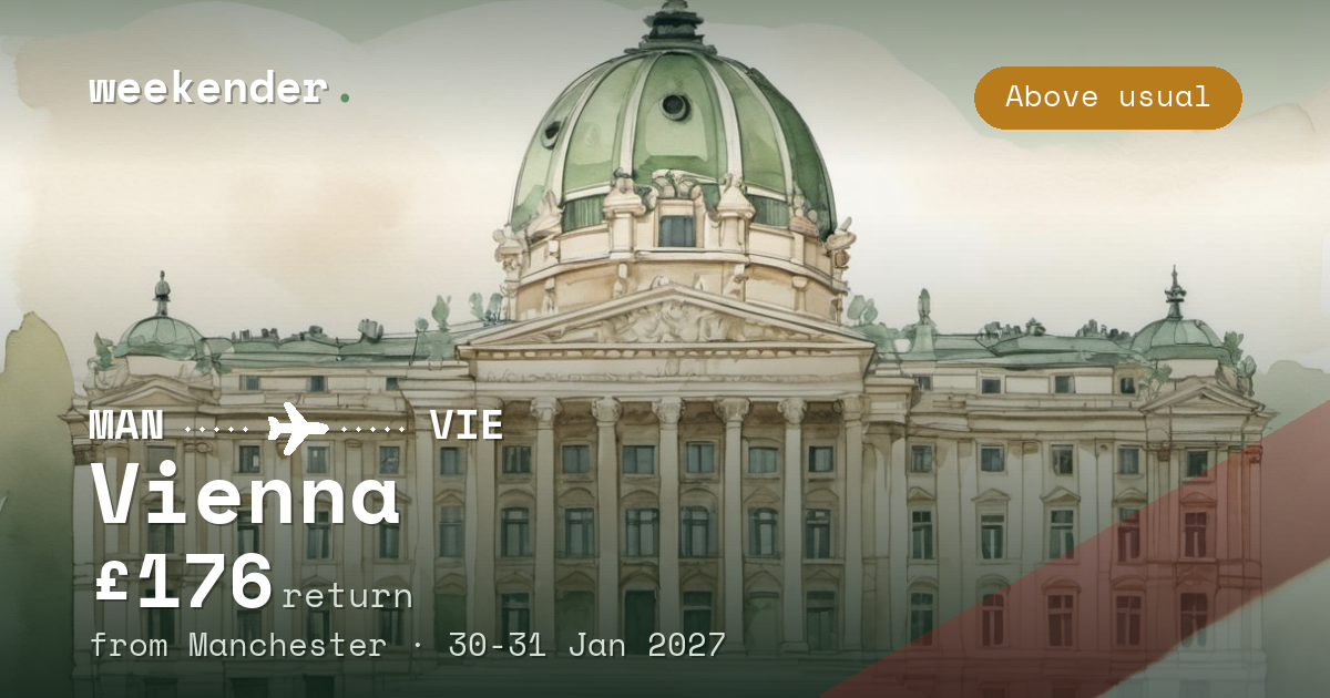 Vienna weekend break from Manchester - £176 return