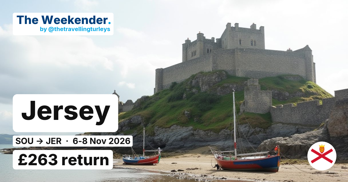Jersey weekend break from Southampton - £263 return