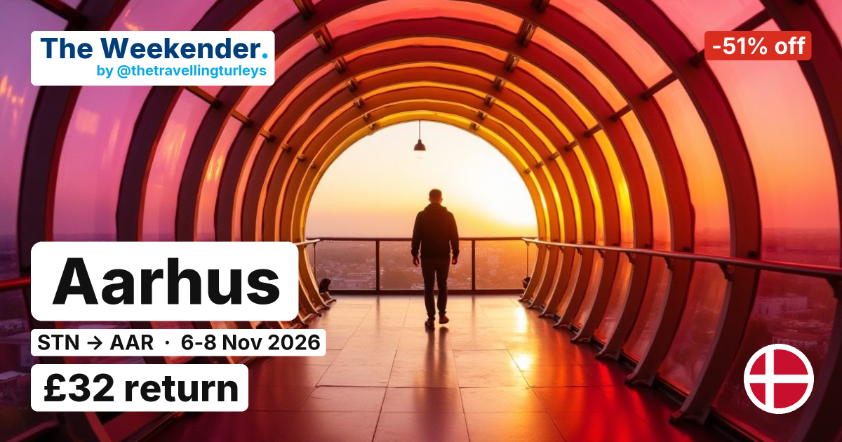 Aarhus weekend break from London Stansted - £32 return