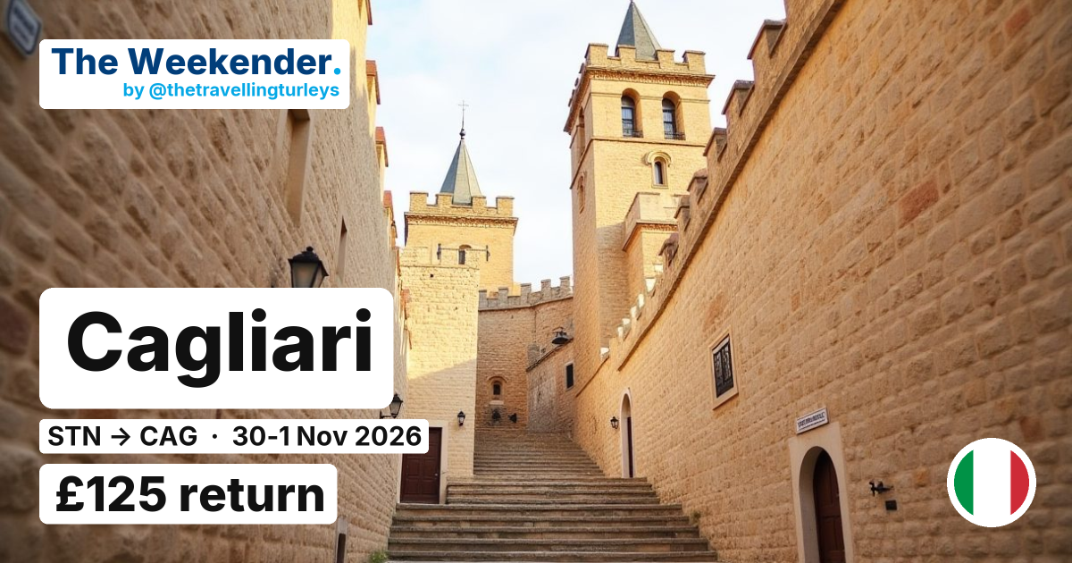 Cagliari weekend break from London Stansted - £125 return