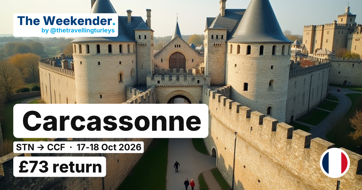 Carcassonne weekend break from London Stansted - £73 return