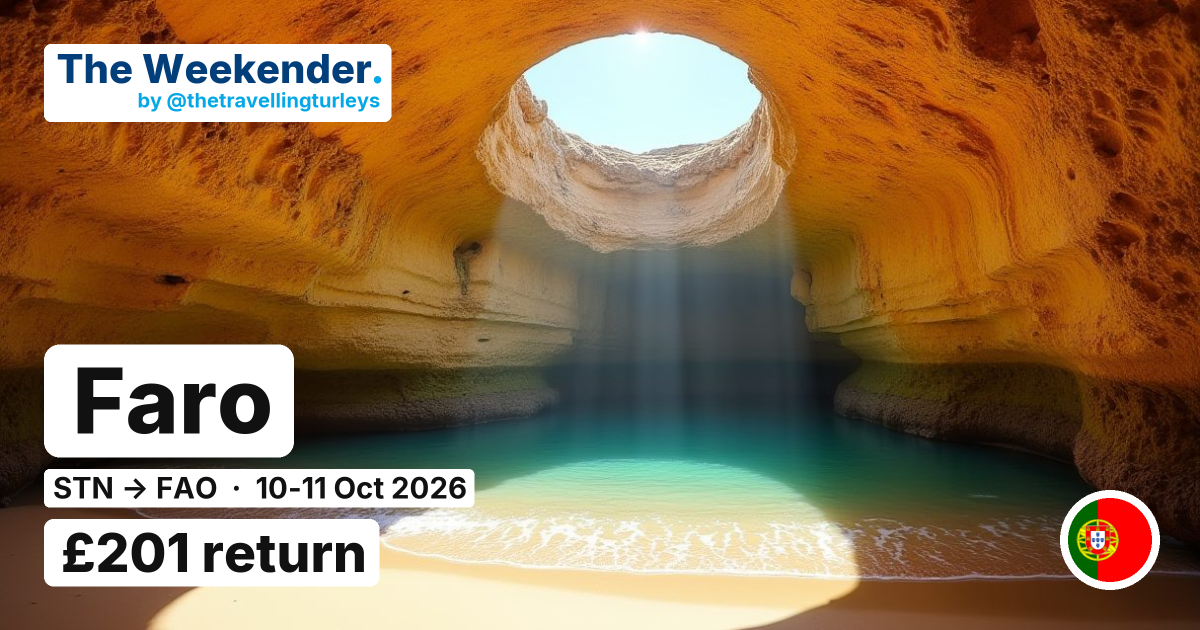 Faro weekend break from London Stansted - £201 return