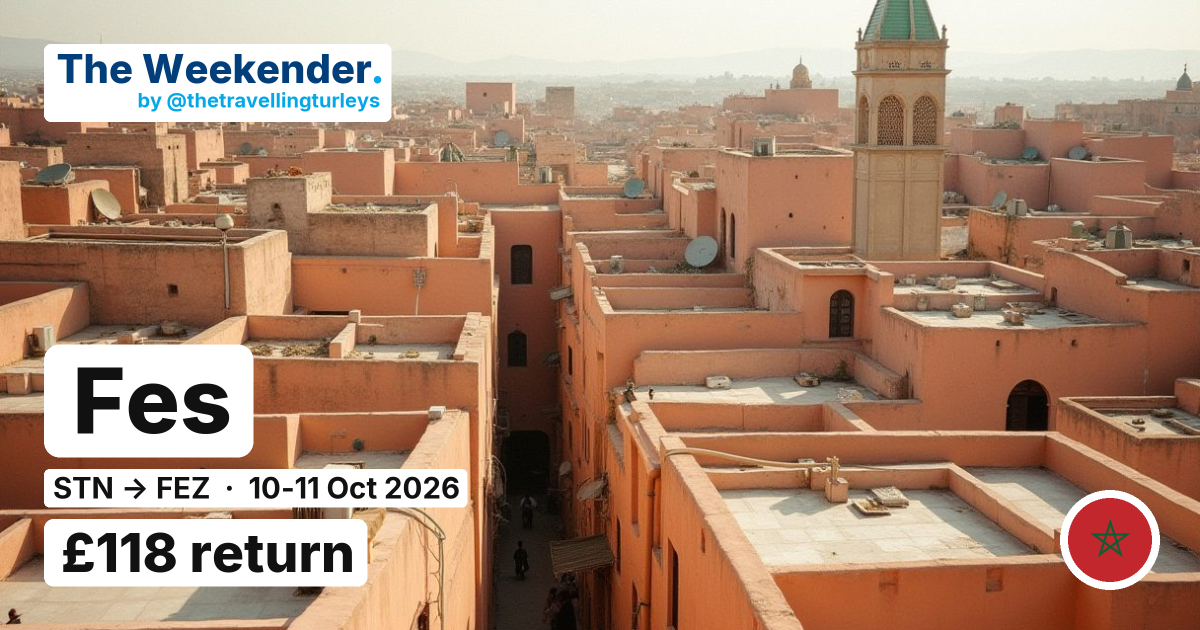 Fes weekend break from London Stansted - £118 return