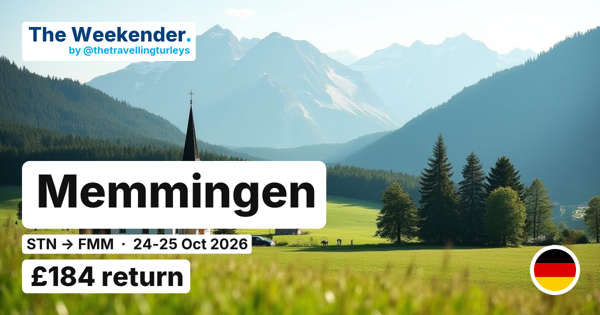 Memmingen weekend break from London Stansted - £184 return
