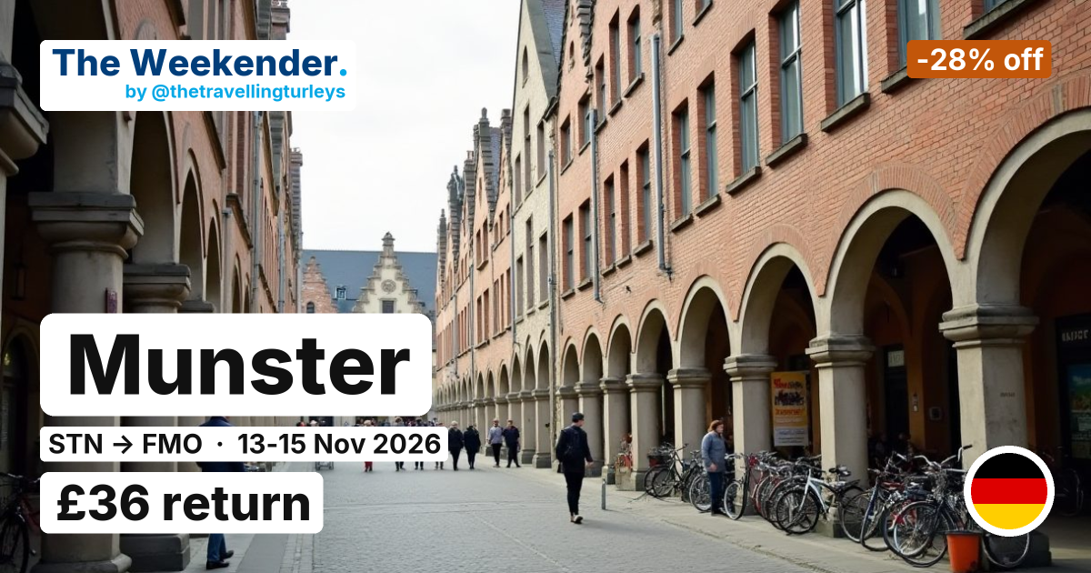 Munster weekend break from London Stansted - £36 return