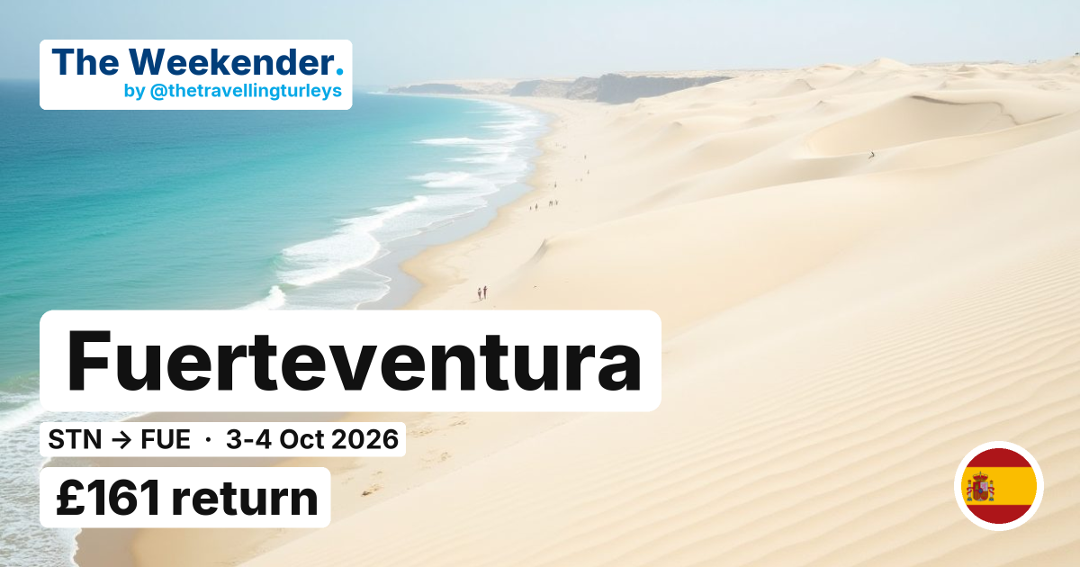 Fuerteventura weekend break from London Stansted - £161 return