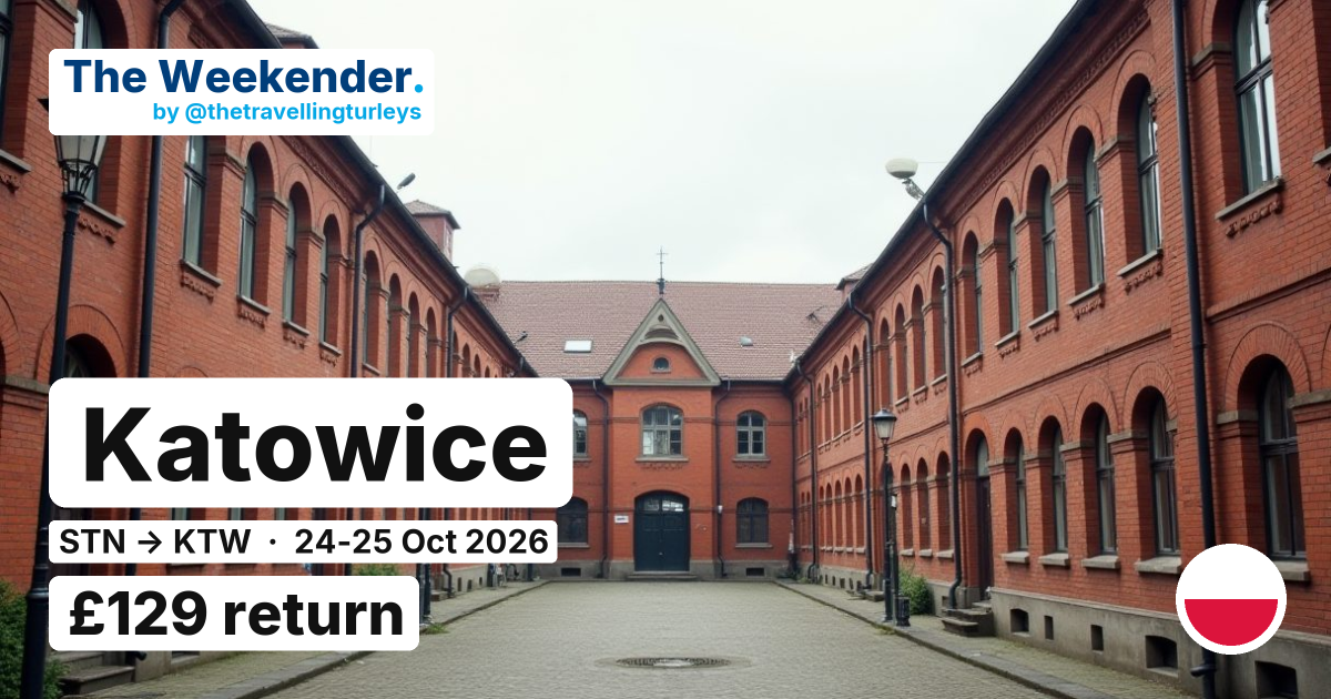 Katowice weekend break from London Stansted - £129 return