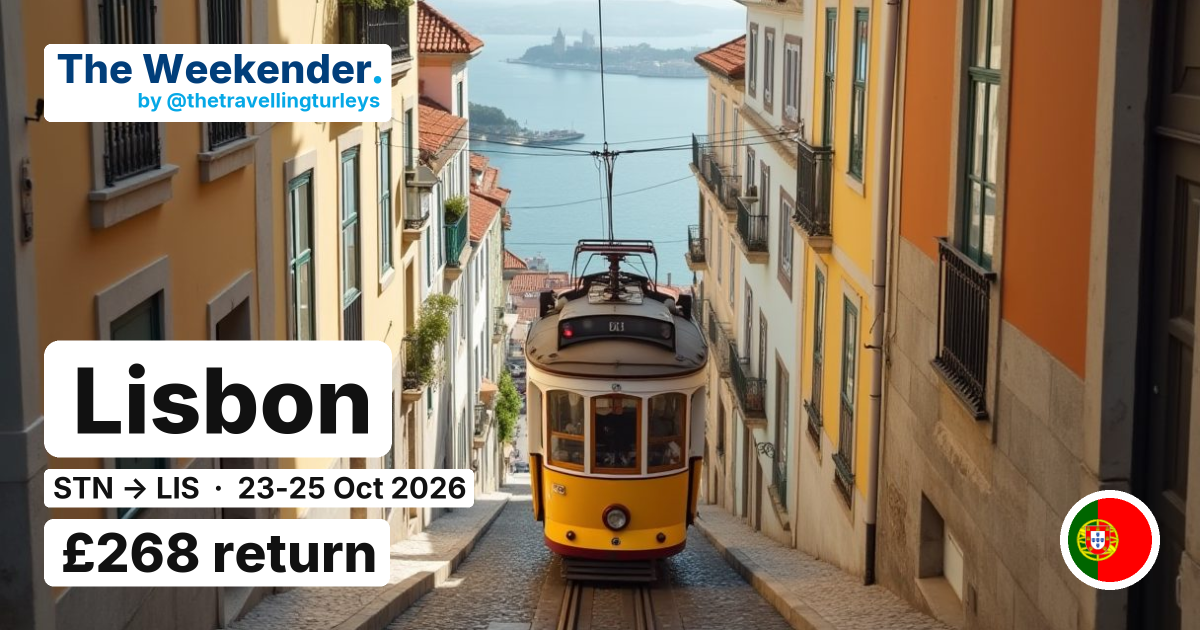Lisbon weekend break from London Stansted - £268 return
