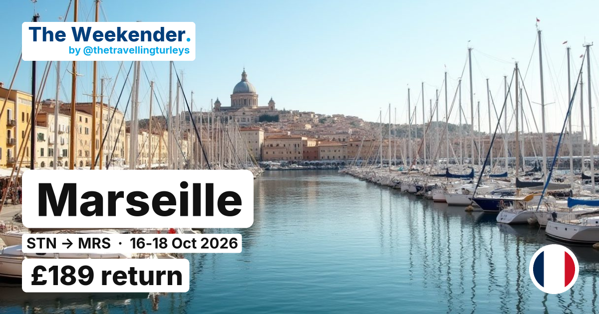Marseille weekend break from London Stansted - £189 return