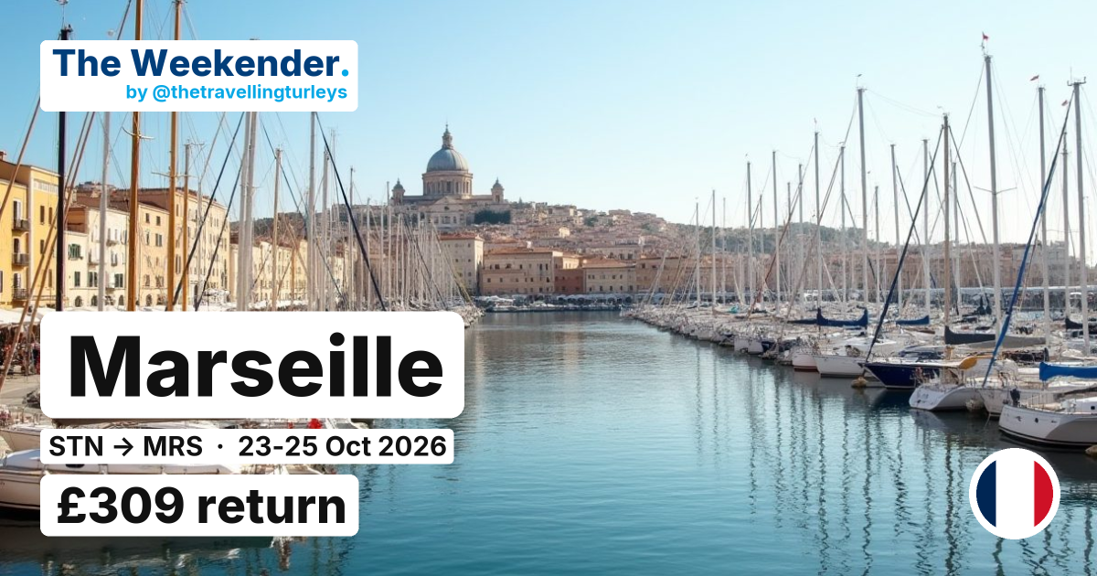 Marseille weekend break from London Stansted - £309 return