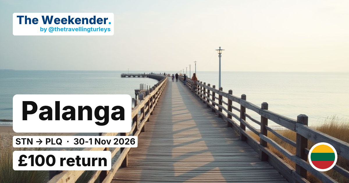 Palanga weekend break from London Stansted - £100 return
