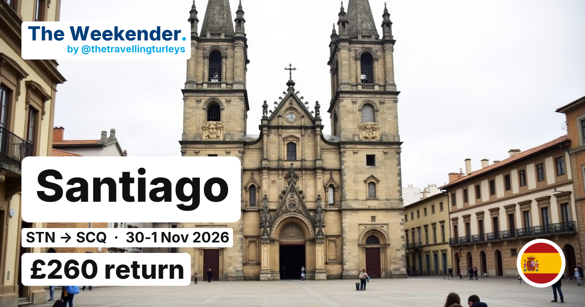 Santiago weekend break from London Stansted - £260 return