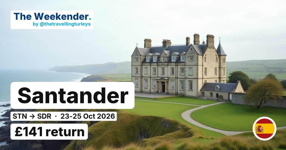 Santander weekend break from London Stansted - £136 return