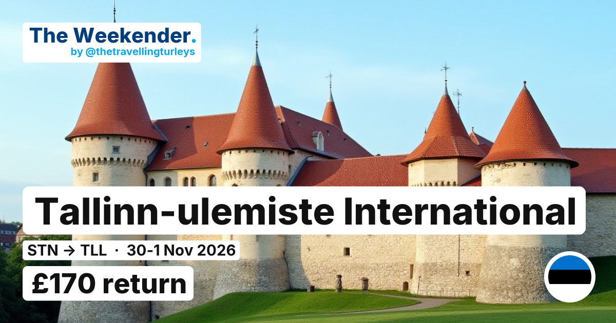 Tallinn-ulemiste International weekend break from London Stansted - £158 return