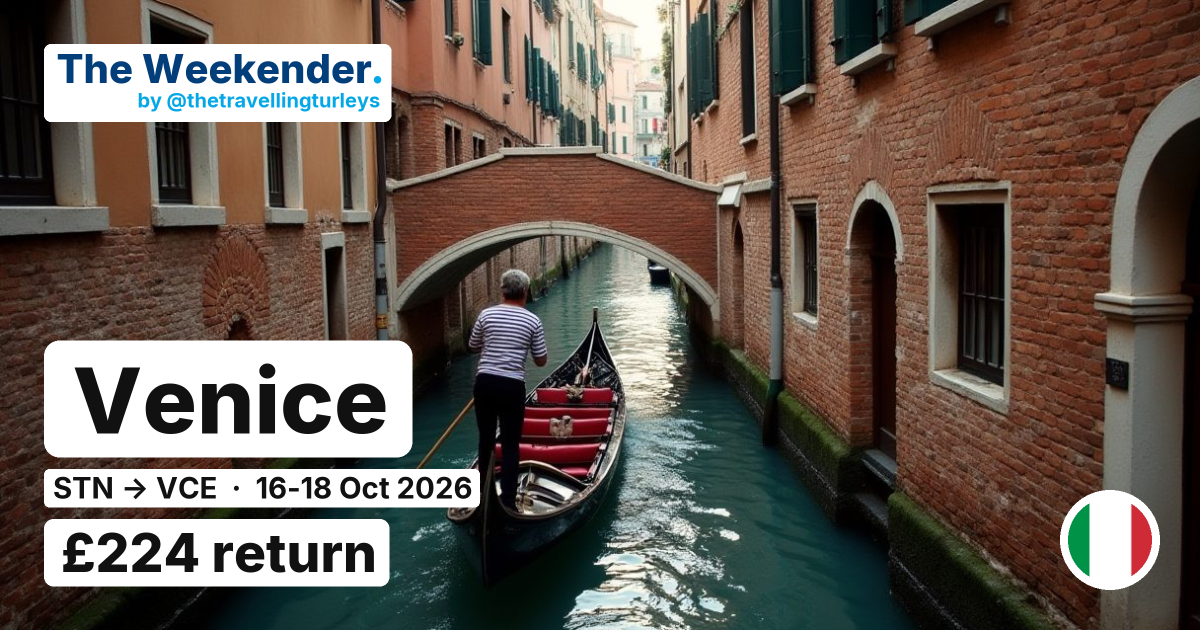 Venice weekend break from London Stansted - £224 return