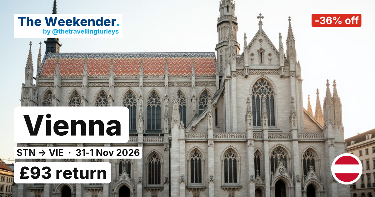 Vienna weekend break from London Stansted - £93 return